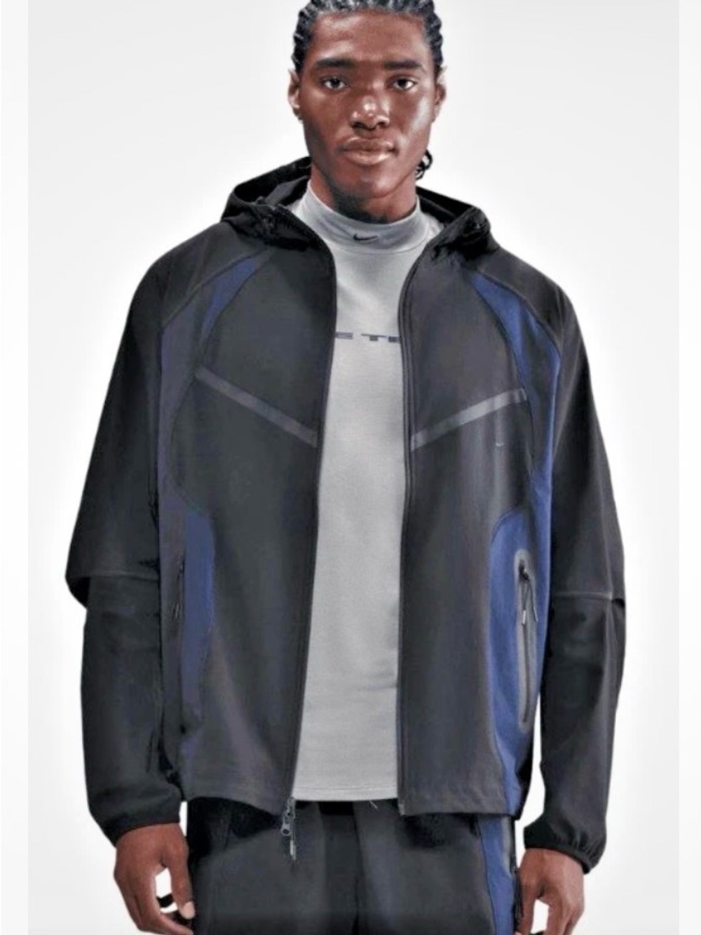 Nike Tech Wind runner Jacket XXL Black Hooded Windbreaker Techwear Gorpcore